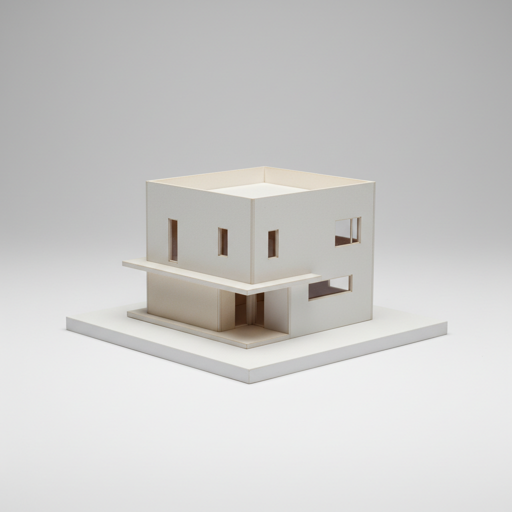 Maqueta física a escala del Modelo Marejada, en exhibición en la sala de ventas de TERRAL
